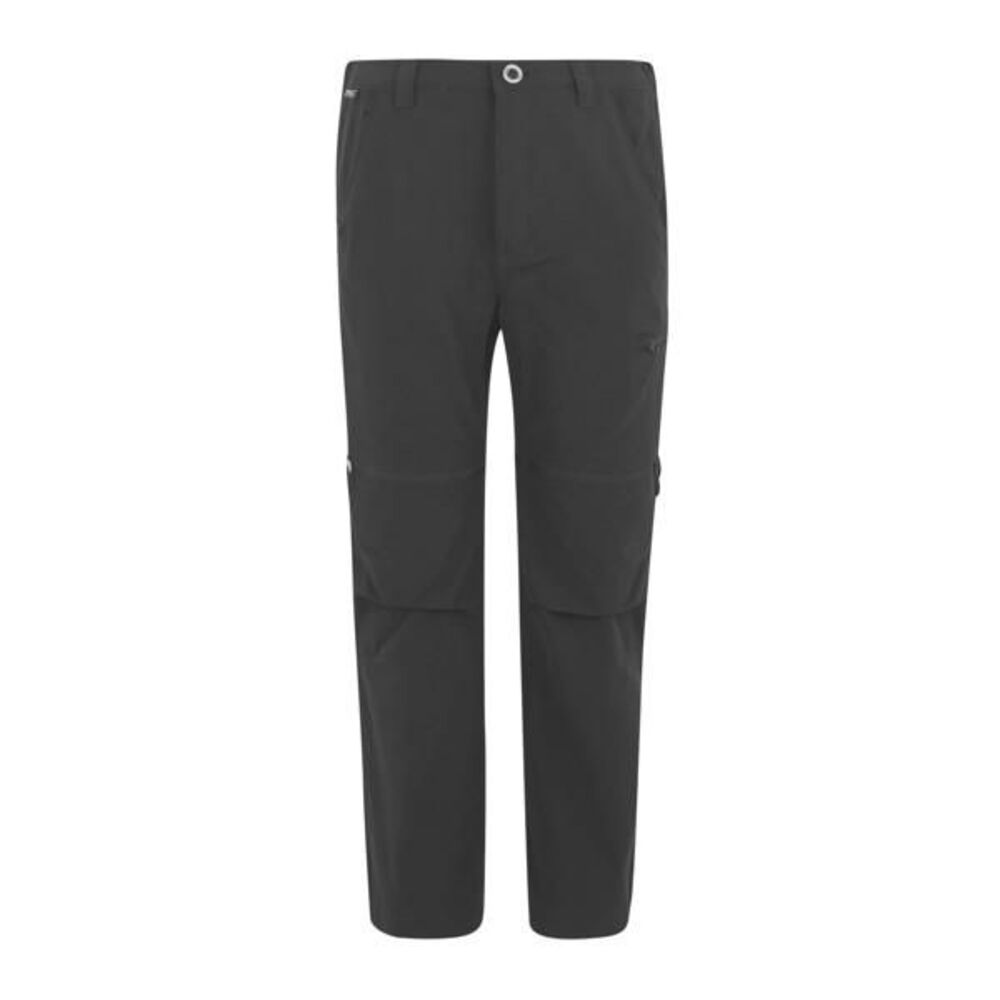 Regatta Childrens/Kids Highton Stretch Zip-Off Walking Pants / Dark Grey